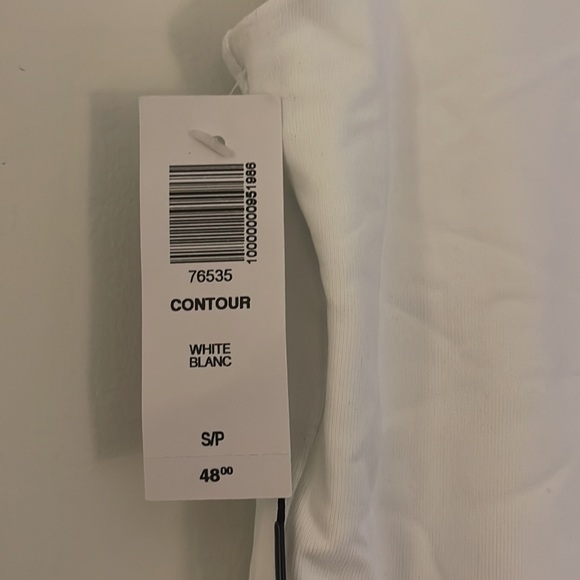 NWT Aritzia Babaton Seamless Contour Muscle White Bodysuit size S - Picture 6 of 7